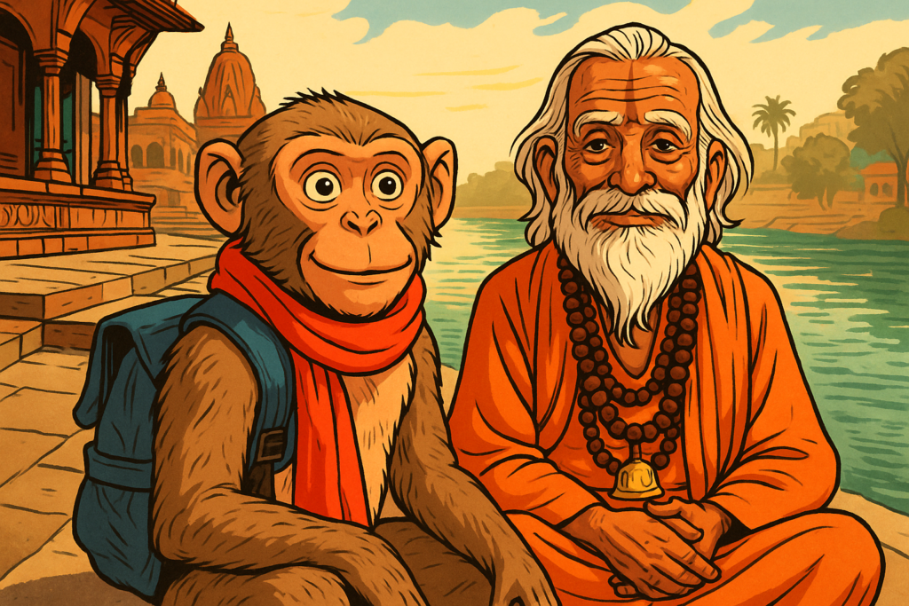 Babloo the AI Monkey Vlogger